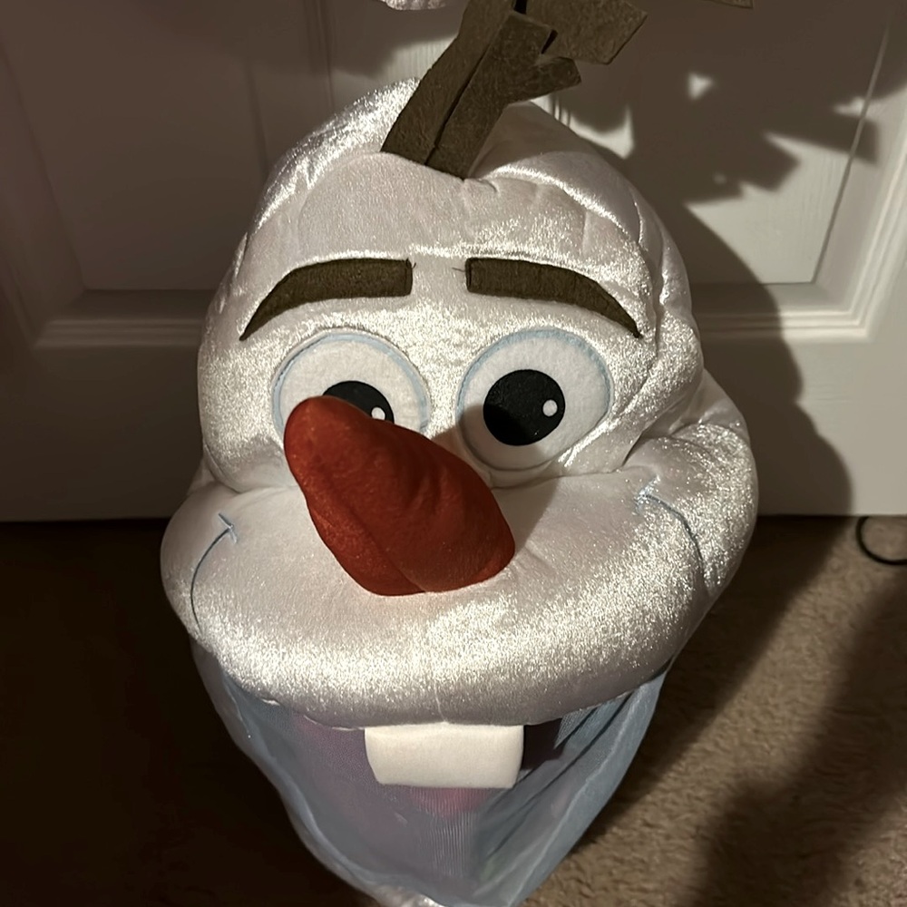Two piece adult Olaf costume